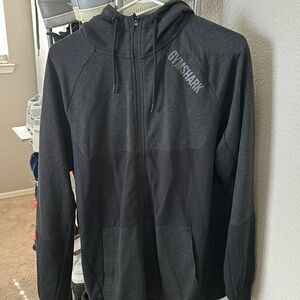 Mens gymshark two toned hooded sweatshirt